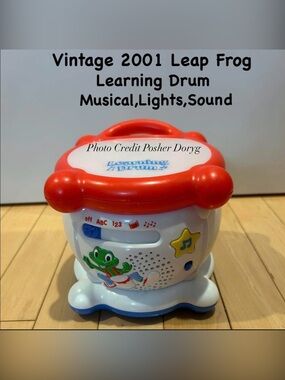 LeapFrog Learning Drum Portable Musical Toy - Red & White